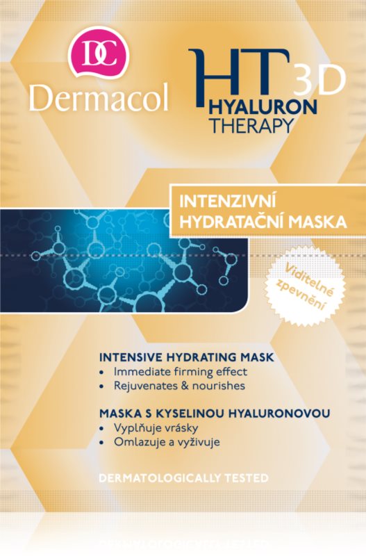 Dermacol Hyaluron Therapy 3D masca pentru hidratare intensa cu acid hialuronic 16 g