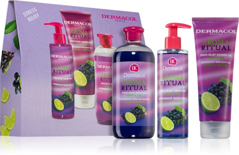 Dermacol Aroma Moment Grape & Lime set cadou pentru baie