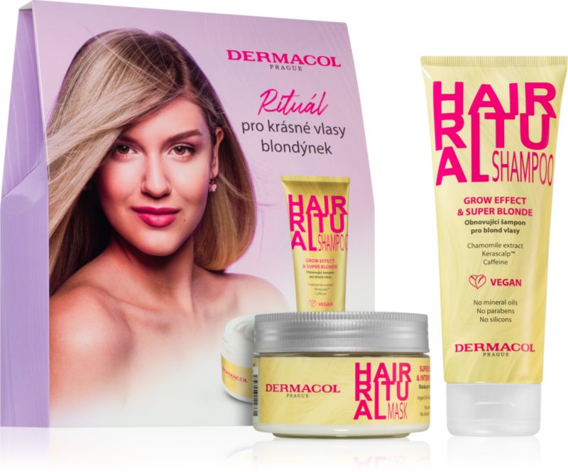Dermacol Hair Boost Blonde set cadou pentru par blond