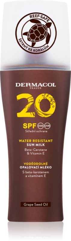 Dermacol Sun Water Resistant lapte de corp pentru soare rezistent la apa Spray SPF 20 200 ml
