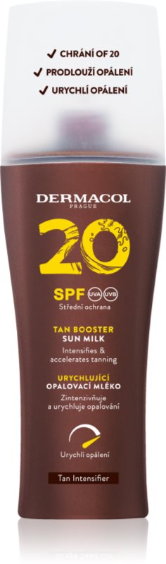 Dermacol Sun Tan Booster Lotiune cu protectie solara pentru accelerarea bronzului SPF 20 200 ml