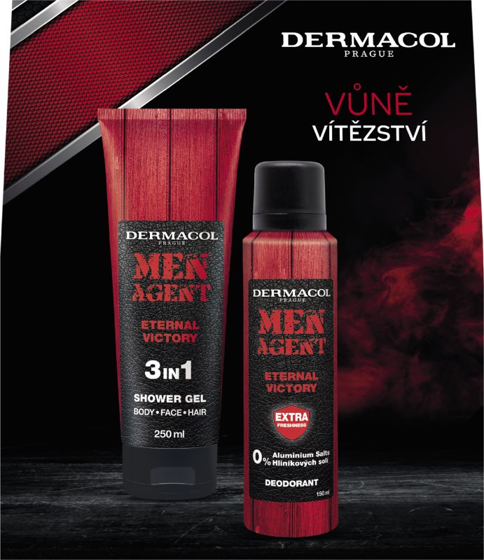 Dermacol Men Agent Eternal Victory set cadou pentru corp pentru bărbați
