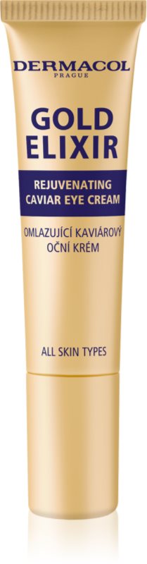 Dermacol Gold Elixir crema pentru ochi cu efect de reintinerire cu caviar 15 ml