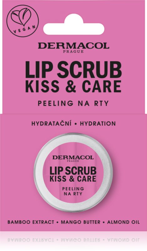 Dermacol Kiss & Care Exfoliant pentru buze din bambus parfum Red Fruit 12 ml