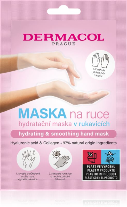 Dermacol Hand Mask Hydrating & Smoothing mănuși cu efect de hidratare 1 pereche