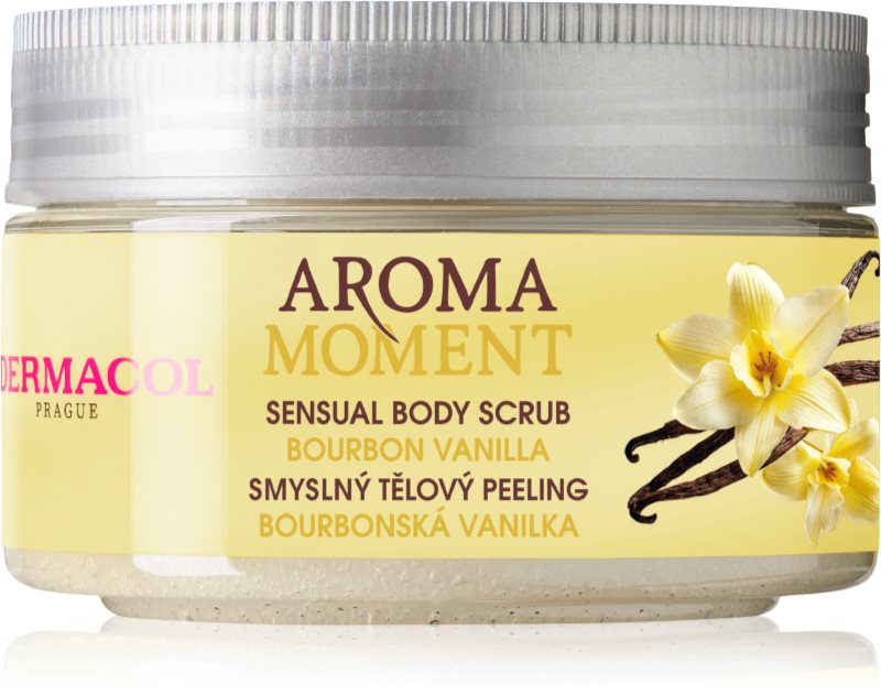 Dermacol Aroma Moment Vanilla Bourbon exfoliant de corp cu zahăr 200 g