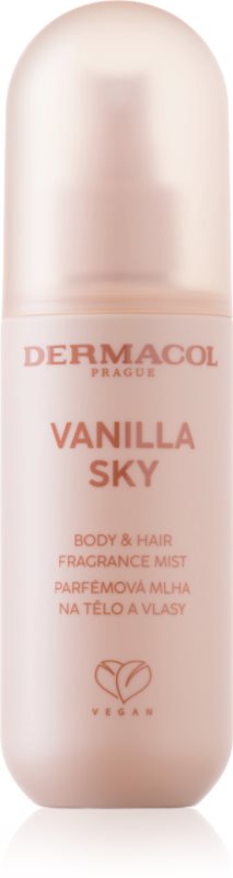 Dermacol Vanilla Sky brumă parfumată pentru corp si par pentru femei 150 ml