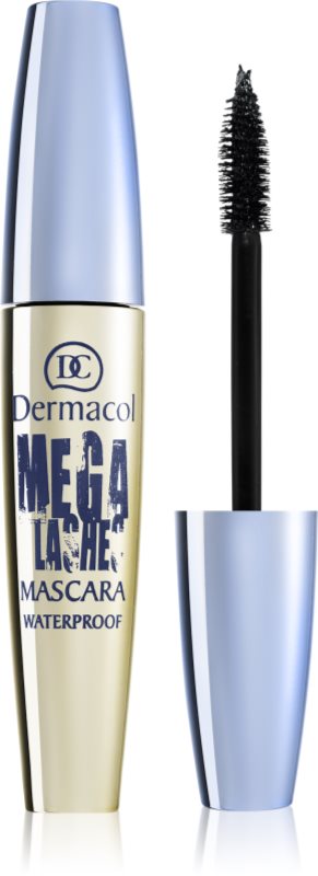 Dermacol Mega Lashes Waterproof mascara waterproof pentru volum culoare Black 12.5 ml