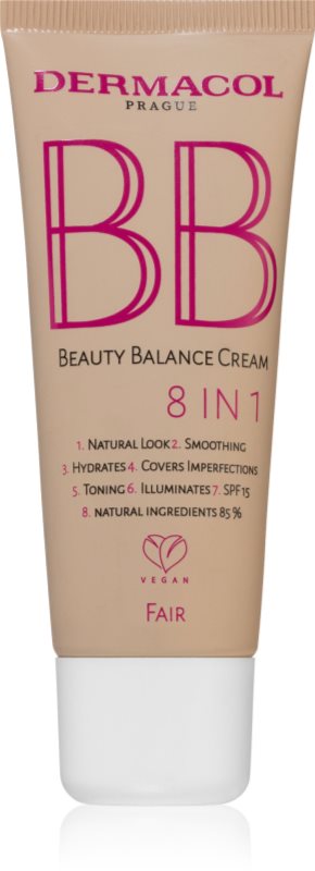Dermacol Beauty Balance cremă BB cu efect de hidratare SPF 15