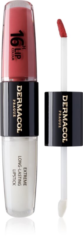 Dermacol 16H Lip Colour ruj rezistent si luciu de buze.
