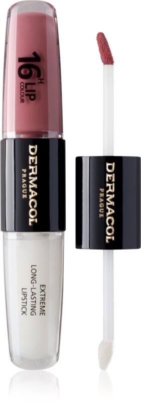 Dermacol 16H Lip Colour ruj rezistent si luciu de buze.