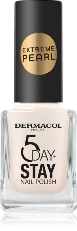 Dermacol 5 Day Stay Extreme Pearl lac de unghii stralucire de perla
