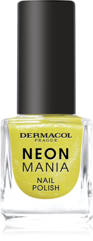 Dermacol Neon Mania lac de unghii culoare 4 Lemon pop 5 ml