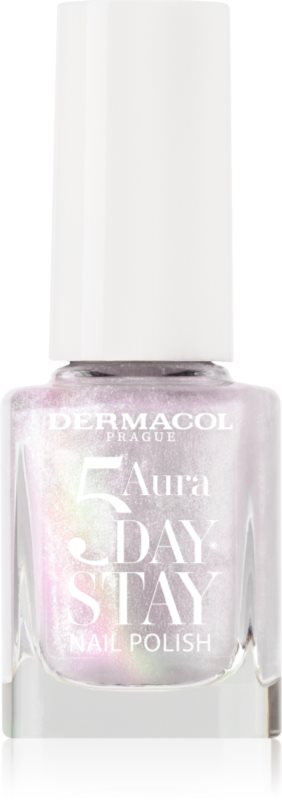 Dermacol 5 Day Stay Aura lac de unghii cu rezistenta indelungata stralucire de perla