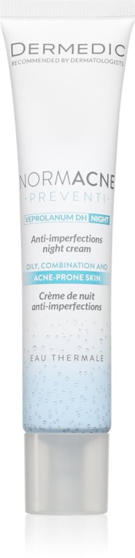 Dermedic Normacne Preventi crema de noapte impotriva imperfectiunilor pielii cauzate de acnee 40 ml