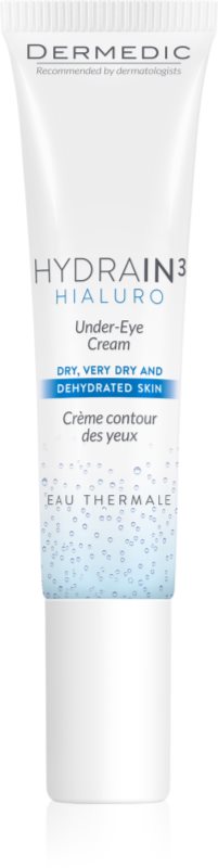 Dermedic Hydrain3 Hialuro crema de ochi pentru pielea uscata si deshidratata 15 g