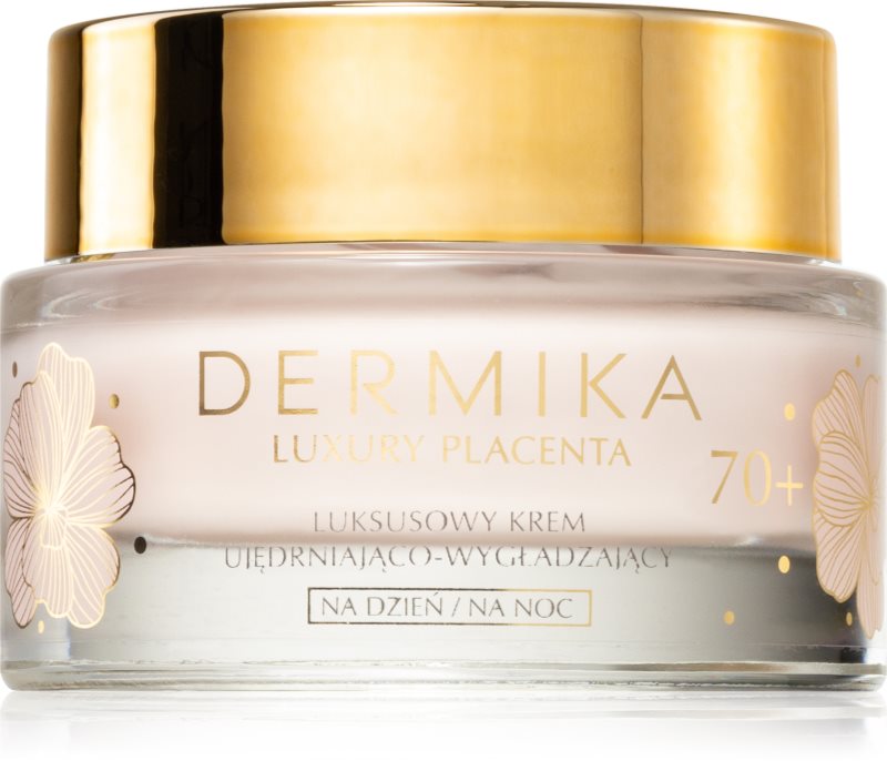 Dermika Luxury Placenta Cremă cu efect de netezire și fermitate 70+ 50 ml