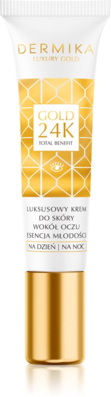 Dermika Luxury Gold crema pentru reintinerire zona ochilor 15 ml