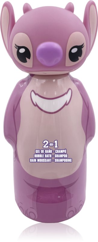 Disney Stitch Angel sampon si spuma de baie 2 in 1 pentru copii 300 ml