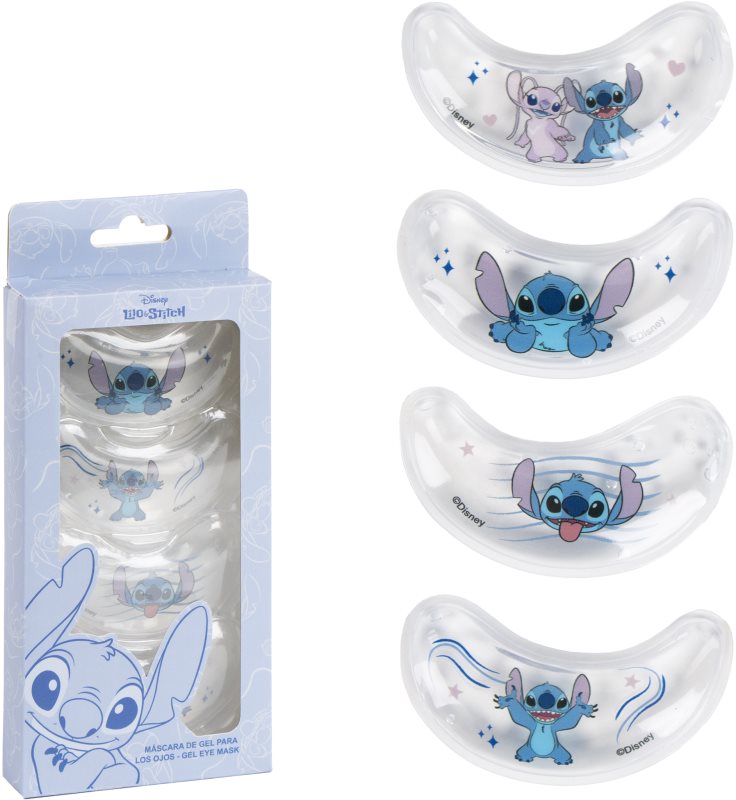 Disney Stitch Gel Care Set pernuțe din hidrogel impotriva pungilor de sub ochi 4 buc