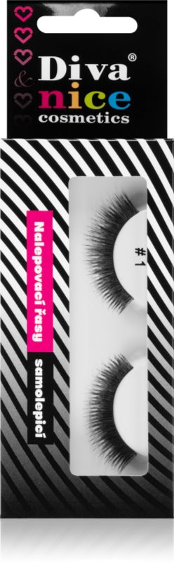 Diva & Nice Cosmetics Accessories Lashes gene false din par natural No. 1 1 buc