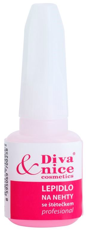 Diva & Nice Cosmetics Accessories Nails adeziv pentru unghii cu pensula 7 g