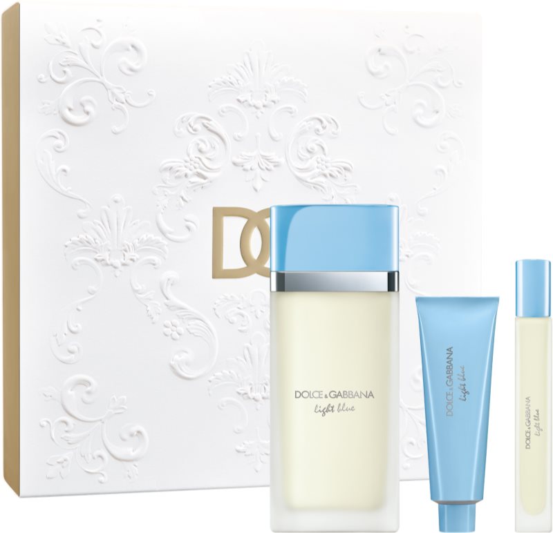 Dolce&Gabbana Light Blue EDT Trio Gift Set set cadou pentru femei