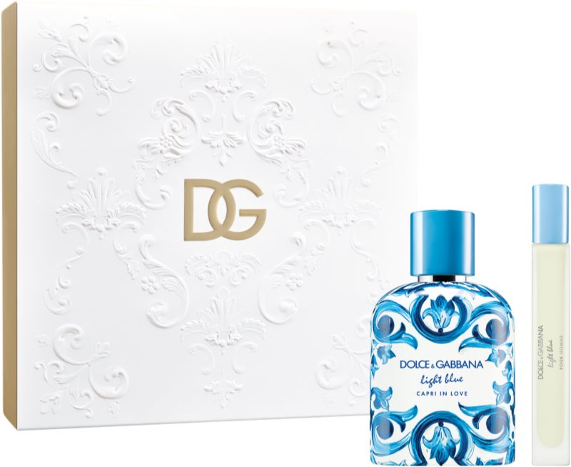 Dolce&Gabbana Light Blue Capri In Love Pour Homme Gift Set set cadou pentru bărbați