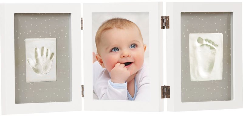 Dooky Luxury Memory Box Triple Frame Printset set de mulaj pentru amprentele bebelușului 1 buc