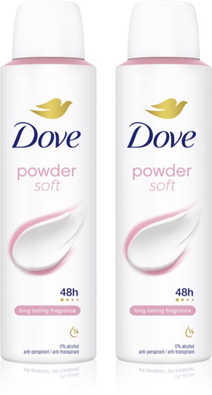 Dove Powder Soft deodorant spray 2x150 ml