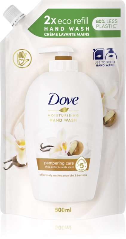 Dove Purely Pampering Shea Butter & Vanilla săpun lichid rezervă unt de shea si vanilie 500 ml