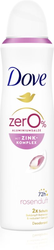 Dove 0% ALU Rose and Jasmine deodorant spray fără aluminiu Rose 150 ml