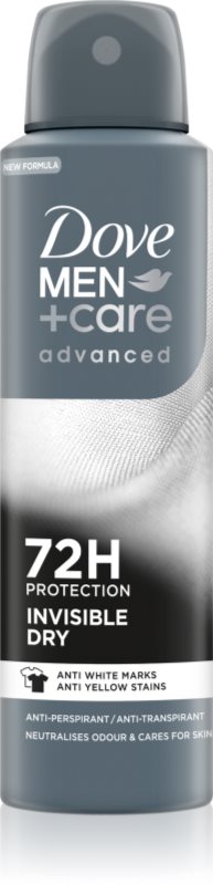 Dove Men+Care Advanced Invisible Dry deodorant impotriva petelor albe si galbene Invisibile Dry 150 ml