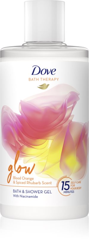 Dove Bath Therapy Glow gel de dus si baie Blood Orange & Rhubarb 400 ml