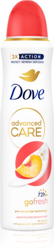 Dove Advanced Care Go Fresh Peach & White Blossom deodorant spray 150 ml