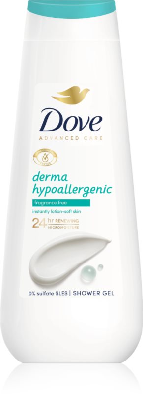 Dove Advanced Care Derma Hypoallergenic gel de dus hidratant 400 ml