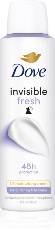 Dove Invisible Fresh spray anti-perspirant impotriva petelor albe 150 ml