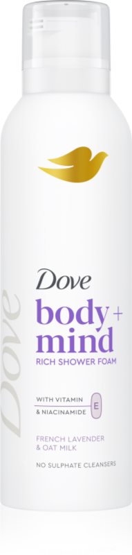 Dove French Lavender & Oat Milk spumă pentru duș 200 ml