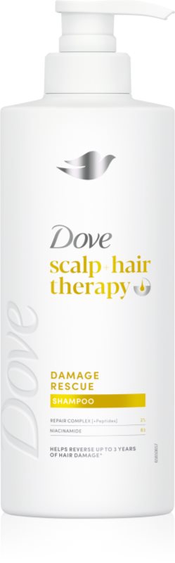 Dove Scalp + Hair Therapy Damage Rescue șampon pentru par deteriorat 400 ml