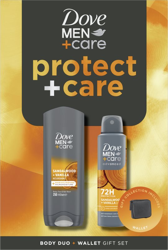 Dove Men+Care Sandalwood&Vanilla set cadou pentru barbati