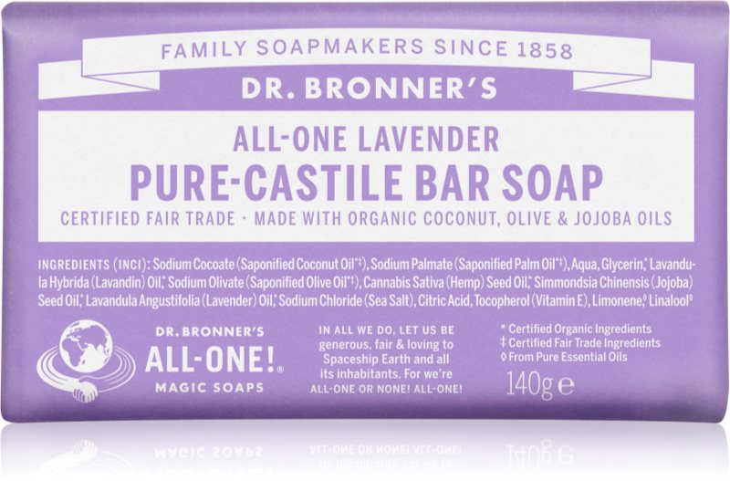 Dr. Bronner’s Lavender săpun solid 140 g