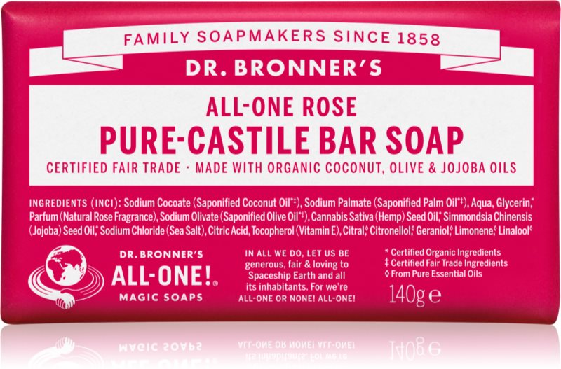 Dr. Bronner’s Rose săpun solid 140 g