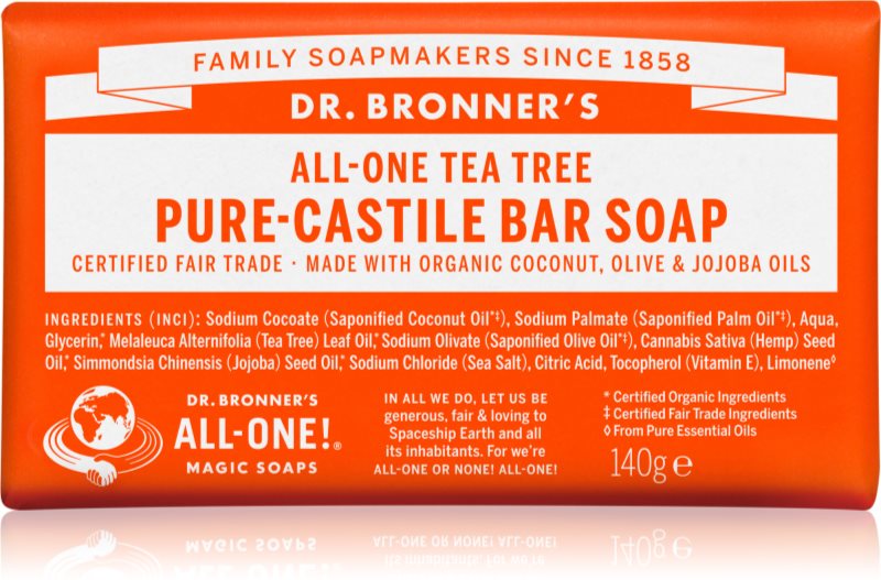 Dr. Bronner’s Tea Tree săpun solid 140 g