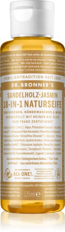 Dr. Bronner’s Sandalwood & Jasmine săpun lichid universal 240 ml