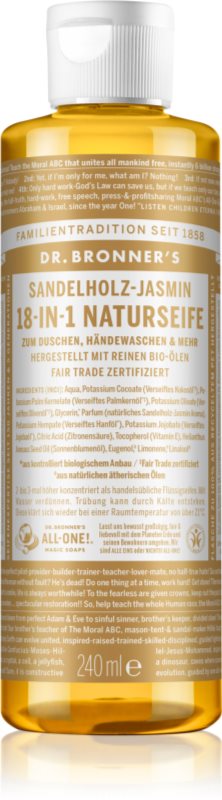 Dr. Bronner’s Sandalwood & Jasmine săpun lichid universal 240 ml
