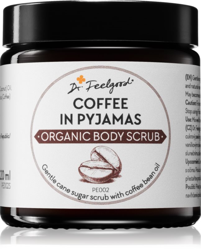 Dr. Feelgood BIO peeling zahăr cu ulei de boabe de cafea 120 ml