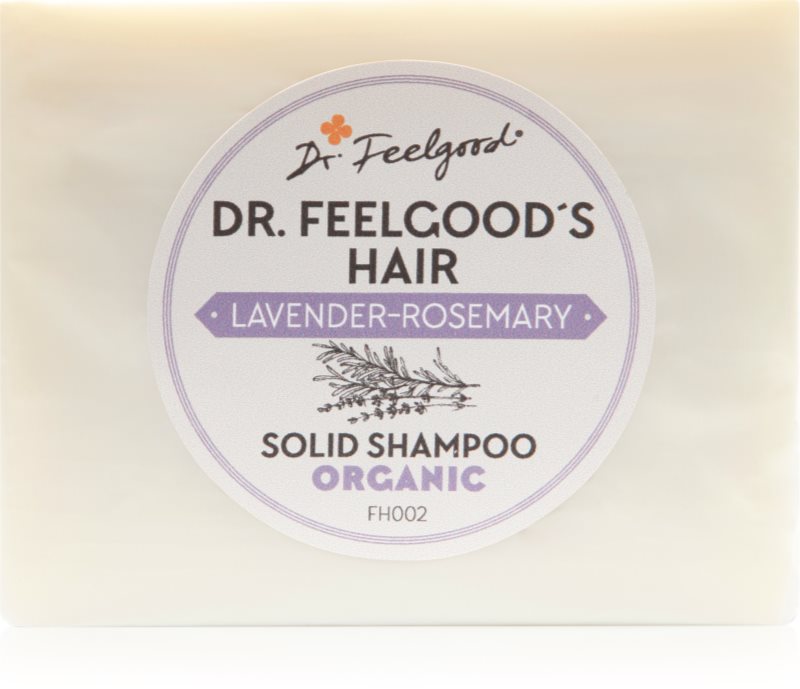 Dr. Feelgood Lavender & Rosemary șampon organic solid 100 g