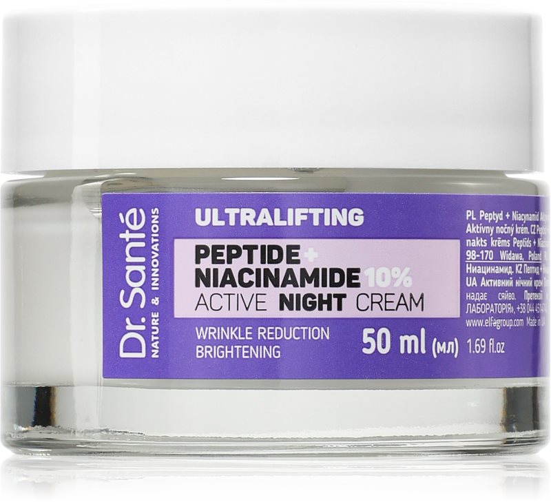 Dr. Santé Ultralifting Peptide + Niacinamide crema de noapte cu efect intensiv de lifting 50 ml