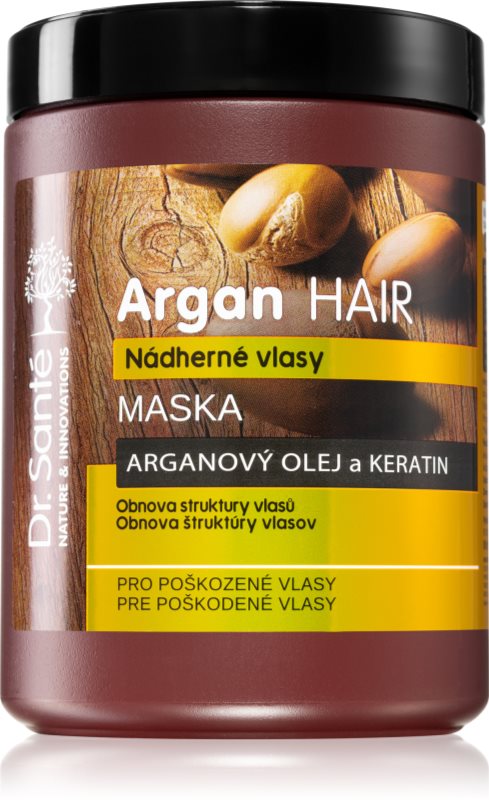 Dr. Santé Argan masca sub forma de crema pentru par deteriorat