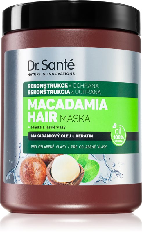 Dr. Santé Macadamia masca sub forma de crema pentru par deteriorat 1000 ml